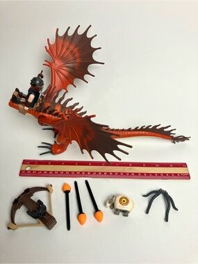 How To Train Your Dragon Snotlout & Hookfang PLAYMOBIL 9459 Incomplete 2018
